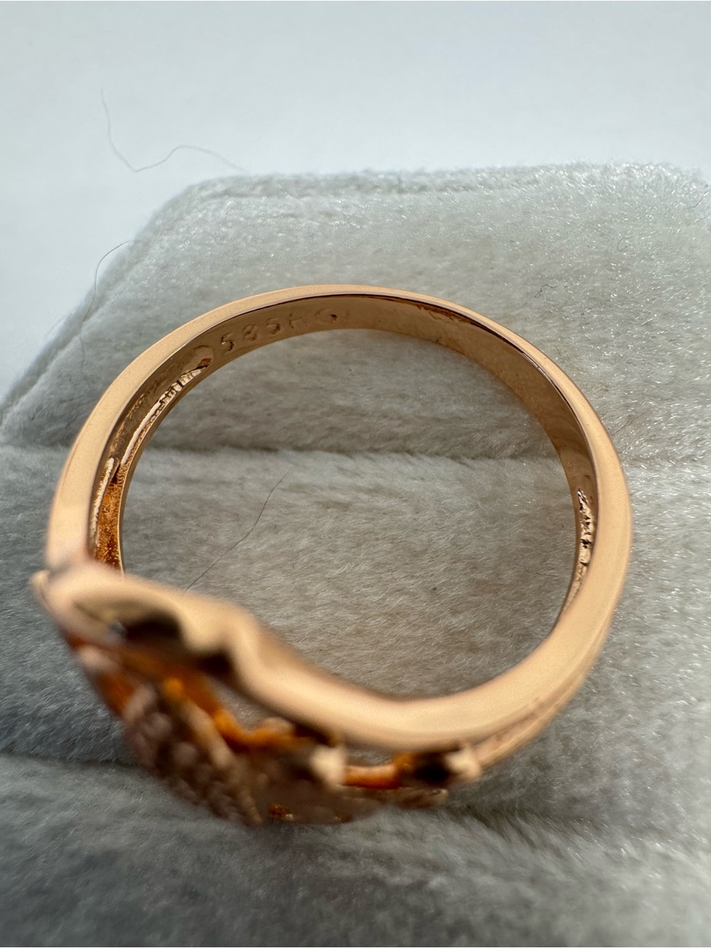 14K 585 Rolled Gold Ring Size 9 - Picture 6 of 8